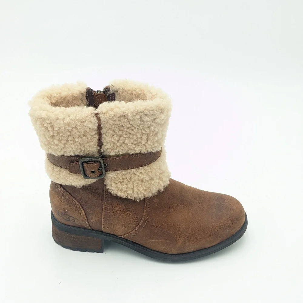 UGG Blayre II Leather And Shearling Boots